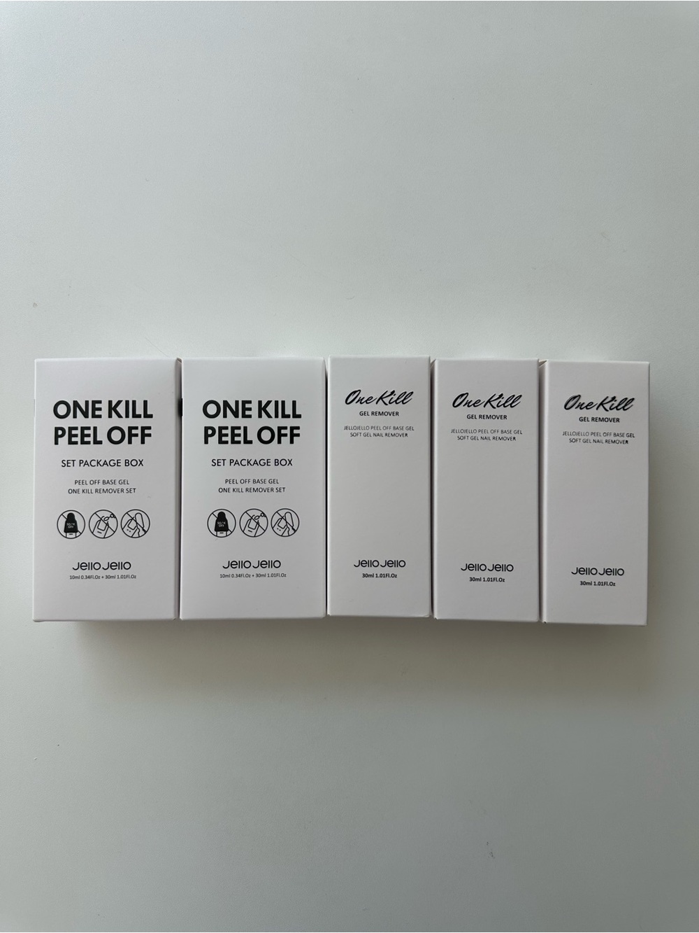 JelloJello Peel Off Base Coat AND OneKillGelRemover Set